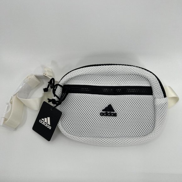 adidas Bags Adidas Airmesh Waist Pack In White Black Nwt Fanny Pack